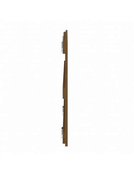 Testiera da Parete Miele 185x3x60 cm in Legno Massello di Pino