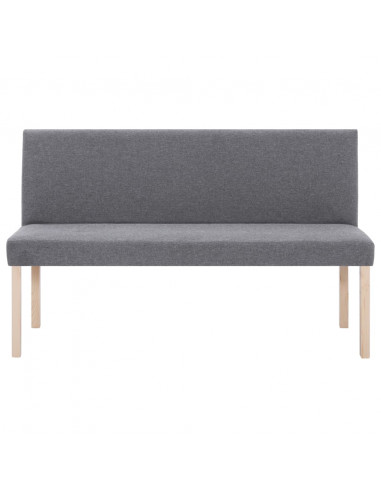 Panca 139,5 cm Grigio Chiaro in Poliestere