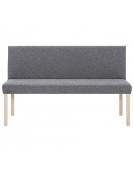 Panca 139,5 cm Grigio Chiaro in Poliestere