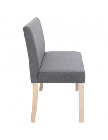 Panca 139,5 cm Grigio Chiaro in Poliestere