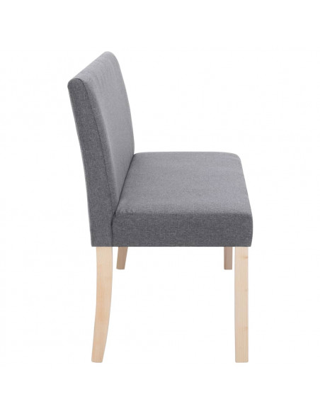Panca 139,5 cm Grigio Chiaro in Poliestere