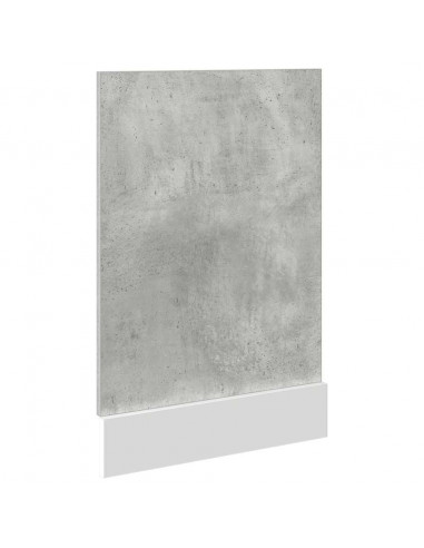 Pannello Lavastoviglie Grigio Cemento 45x3x67 cm