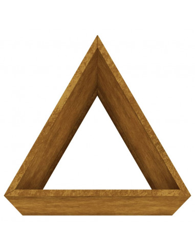 Fioriera da Giardino 30x26x75 cm in Acciaio Corten