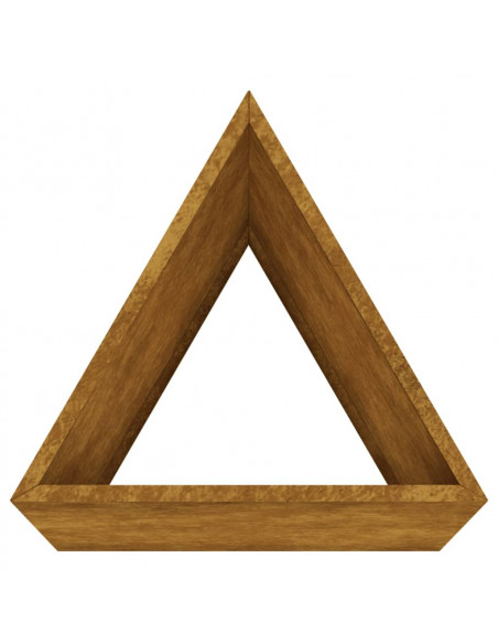 Fioriera da Giardino 30x26x75 cm in Acciaio Corten