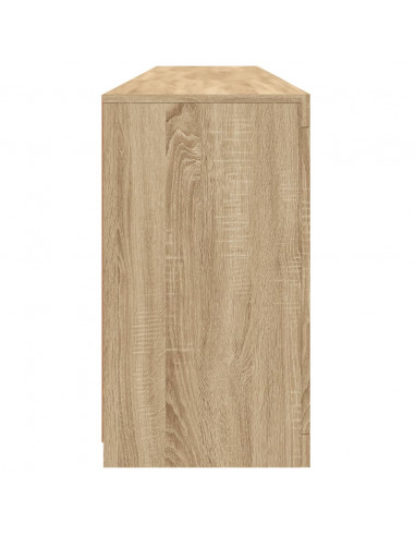 Credenza con Luci LED Rovere Sonoma 181,5x37x67 cm