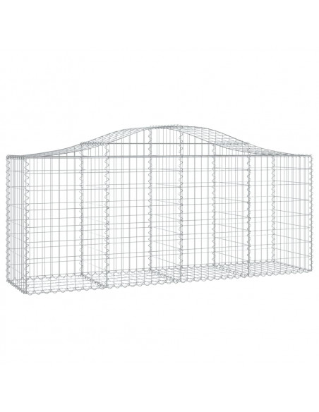 Cesti Gabbioni ad Arco 50 pz 200x50x80/100 cm Ferro Zincato