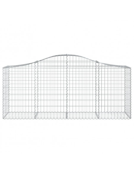 Cesti Gabbioni ad Arco 50 pz 200x50x80/100 cm Ferro Zincato