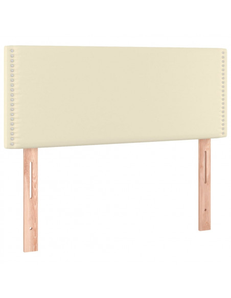 Testiera Crema 100x5x78/88 cm in Similpelle