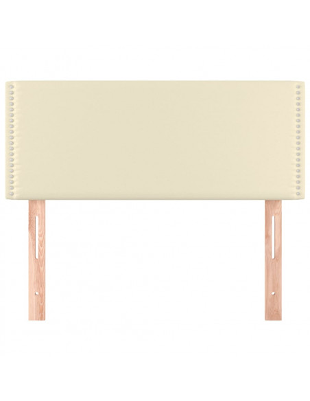 Testiera Crema 100x5x78/88 cm in Similpelle