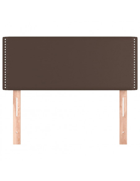 Testiera Marrone 100x5x78/88 cm in Similpelle