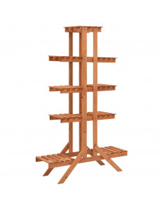 Supporto per Piante 83x25x132 cm in Legno Massello di Abete 2