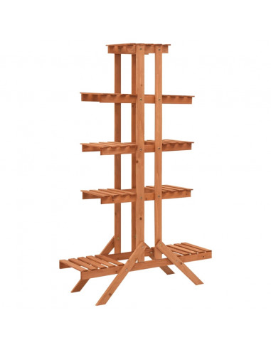 Supporto per Piante 83x25x132 cm in Legno Massello di Abete