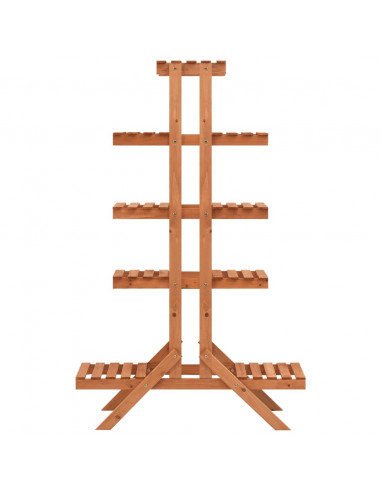 Supporto per Piante 83x25x132 cm in Legno Massello di Abete