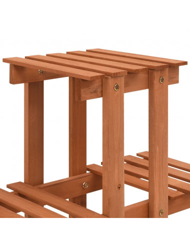 Supporto per Piante 83x25x132 cm in Legno Massello di Abete