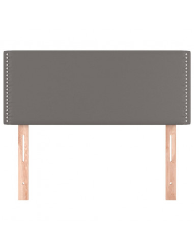 Testiera Grigio 100x5x78/88 cm in Similpelle