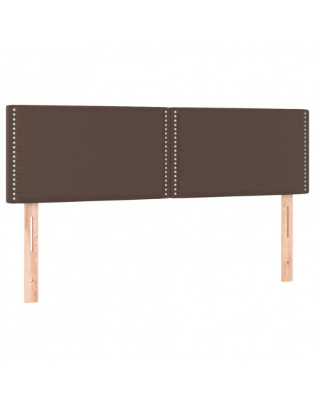 Testiere 2 pz Marroni 72x5x78/88 cm in Similpelle
