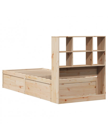 Letto senza Materasso 90x190 cm in Legno Massello di Pino