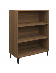 Credenza Rovere Marrone 69,5x32,5x90 cm in Legno Multistrato 2