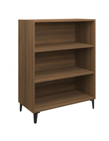 Credenza Rovere Marrone 69,5x32,5x90 cm in Legno Multistrato