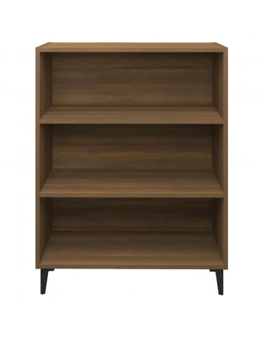 Credenza Rovere Marrone 69,5x32,5x90 cm in Legno Multistrato