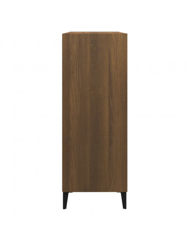 Credenza Rovere Marrone 69,5x32,5x90 cm in Legno Multistrato