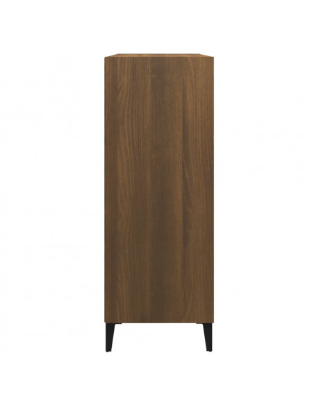 Credenza Rovere Marrone 69,5x32,5x90 cm in Legno Multistrato