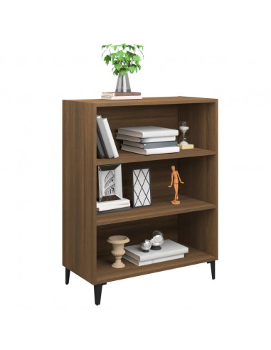 Credenza Rovere Marrone 69,5x32,5x90 cm in Legno Multistrato