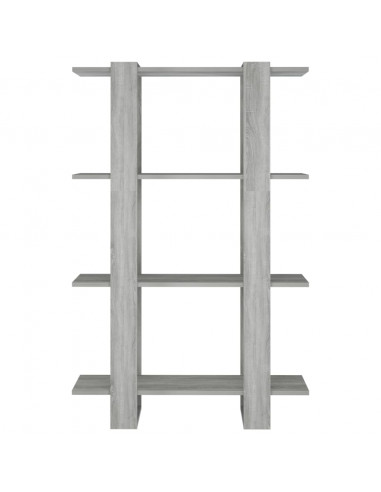 Libreria/Divisorio Grigio Sonoma 80x30x123,5 cm