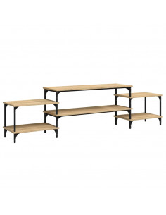 Mobile Porta TV Rovere Sonoma 197x35x52 cm in Legno Multistrato 2