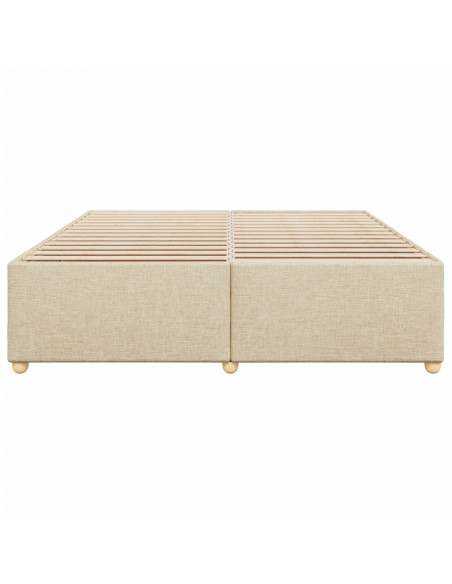 Giroletto senza Materasso Crema 200x200 cm in Tessuto