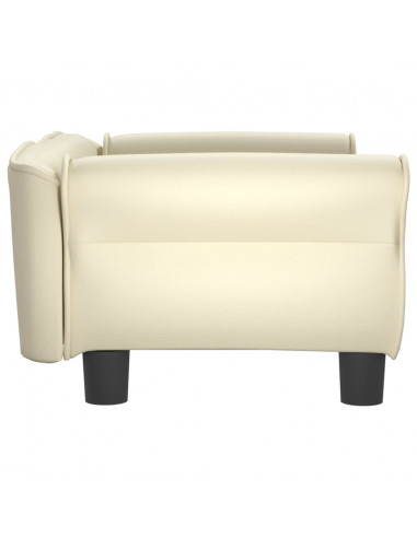 Lettino per Cani Crema 70x45x30 cm in Similpelle