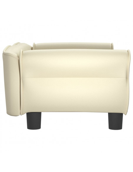 Lettino per Cani Crema 70x45x30 cm in Similpelle