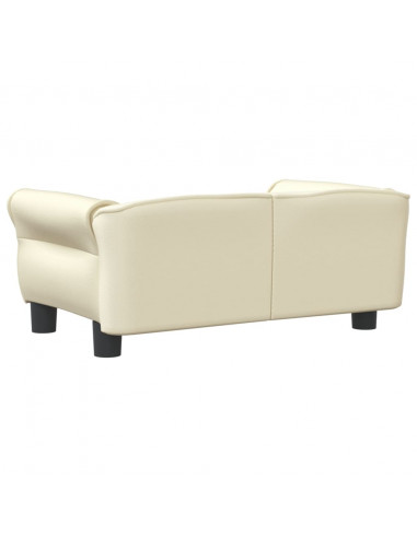 Lettino per Cani Crema 70x45x30 cm in Similpelle