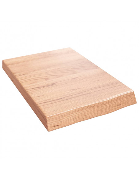 Ripiano Muro Marrone 40x60x(2-6) cm Massello Rovere Trattato