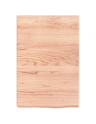 Ripiano Muro Marrone 40x60x(2-6) cm Massello Rovere Trattato