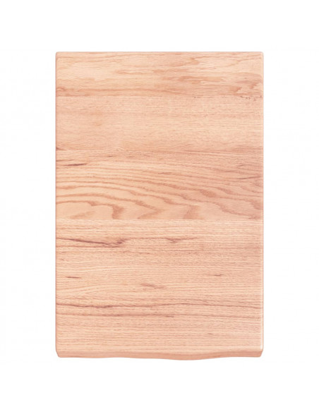 Ripiano Muro Marrone 40x60x(2-6) cm Massello Rovere Trattato