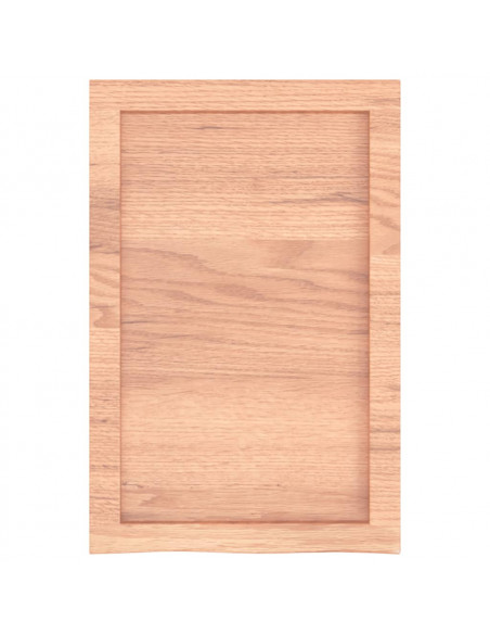 Ripiano Muro Marrone 40x60x(2-6) cm Massello Rovere Trattato