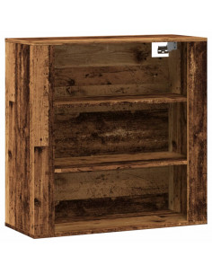 Mobile a Parete Legno Antico 80x33x80 cm in Legno Multistrato 2