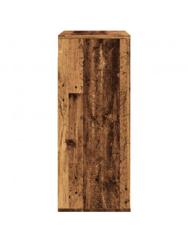 Mobile a Parete Legno Antico 80x33x80 cm in Legno Multistrato
