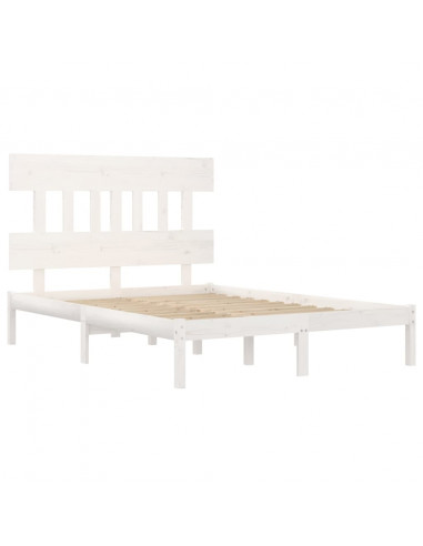 Giroletto Bianco in Legno Massello 140x200 cm