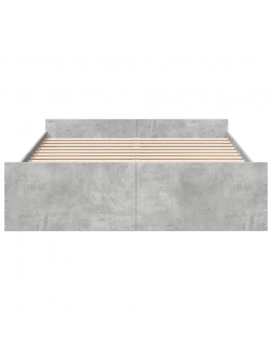 Giroletto Cassetti Grigio Cemento 140x200 cm Legno Multistrato