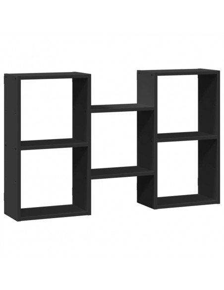 Scaffale a Parete Nero 96x18x60 cm in Truciolato