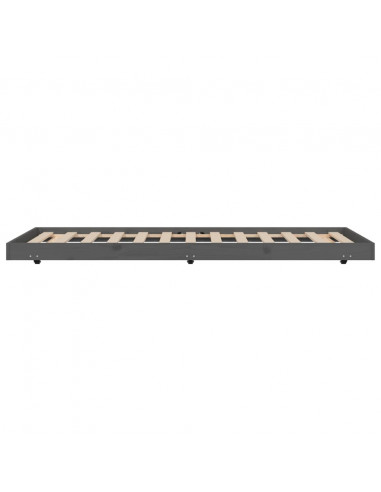 Giroletto Grigio 75x190 cm in Legno Massello di Pino