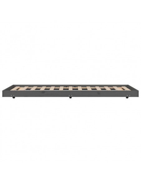 Giroletto Grigio 75x190 cm in Legno Massello di Pino