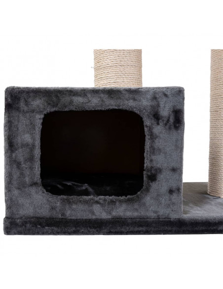 Quapas! Albero Tiragraffi Bandit Grigio Scuro 76x45x82 cm