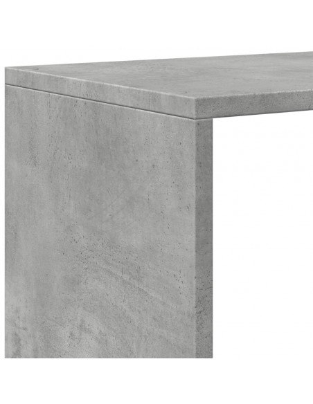 Libreria Divisorio 3Piani Grigio Cemento 123x29x123 Truciolato