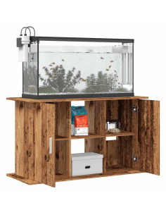 Supporto Acquario 101x41x58cm in Legno Multistrato Legno Antico 2