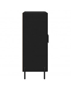 Credenza Nera 69,5x34x90 cm in Legno Multistrato 2