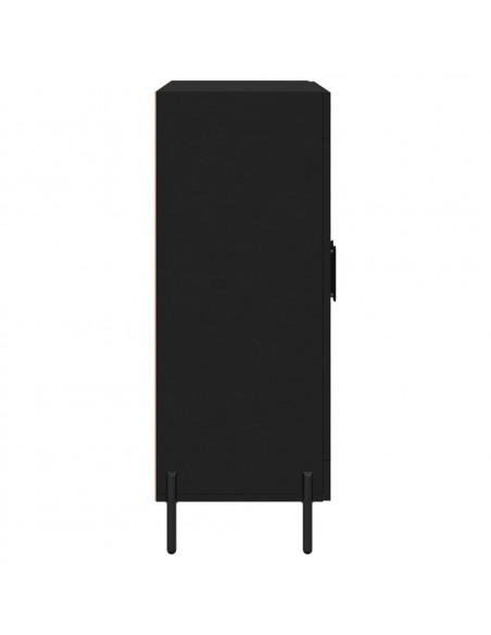 Credenza Nera 69,5x34x90 cm in Legno Multistrato