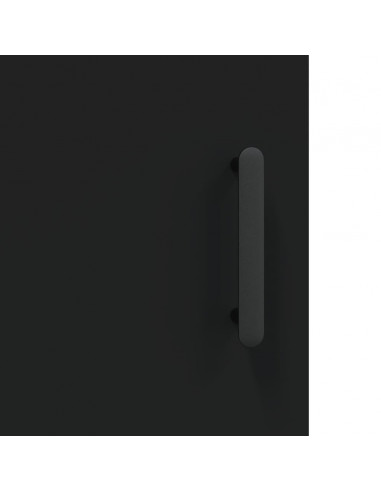 Credenza Nera 69,5x34x90 cm in Legno Multistrato